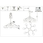 SLE155942-08 Люстра потолочная Черный/Белый E14 8*40W