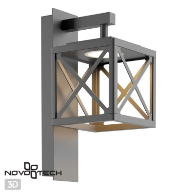 358447 STREET NT20 364 темно-серый Ландшафтн.настен.светильник IP54 LED 4000K 10W 100-240V DANTELA
