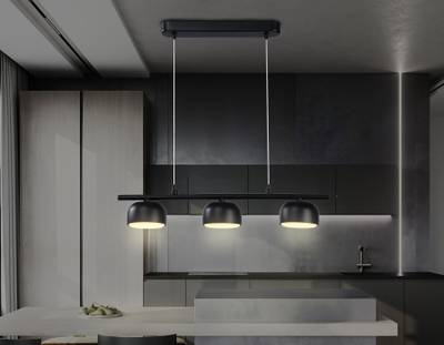 Светильник подвесной TN71034/3 BK черный GX53/3 max 12W 440*80*1100