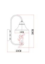 Бра Arte Lamp AMUR A1133AP-1WG, 1хE14