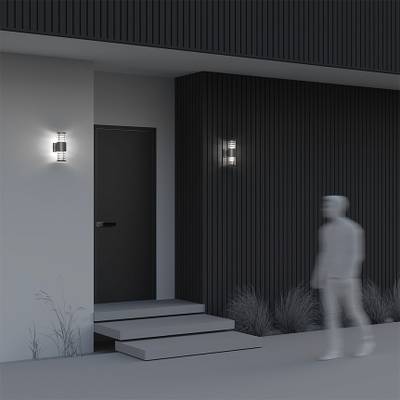 Настенный светильник (бра) Bronx E27х2, IP54, O576WL-02GR. TM Maytoni