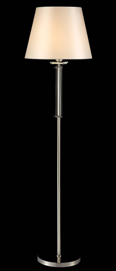 Торшер Crystal Lux NICOLAS PT1 NICKEL/WHITE 3400/601