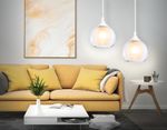 Подвесной светильник TR3538 WH/CL/FR белый/прозрачный/белый матовый E27 max 40W D130*800