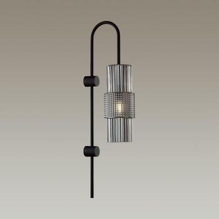5016/1W MODERN ODL23 481 черный/дымчатый металл/стекло Бра E14 1*40W PIMPA
