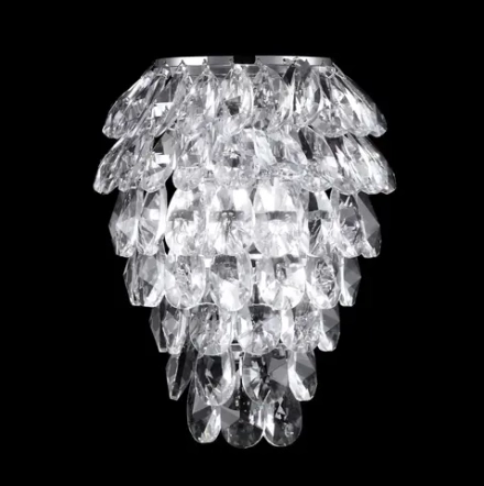 Бра Crystal Lux CHARME AP3 CHROME/TRANSPARENT 1373/403
