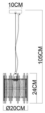 Подвесной светильник Arte Lamp ALRUBA A1043SP-1BK, 1хE14