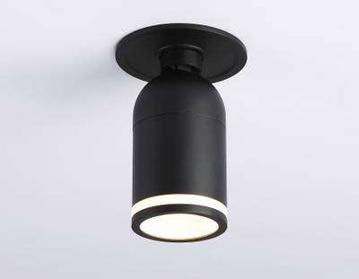Накладной спот с выключателем TA127 BK черный GU10 max 12W D70*164*D55