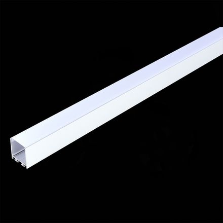 ST017.129.09 Накладной алюминиевый профиль с рассеивателем(к-т: 2 загл) ST-Luce Алюминий анодированный