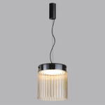 5047/20L L-VISION ODL24 439 черный/светл.янтарный/металл/стекло Подвес LED 20W 4000К 2238Лм PILLARI