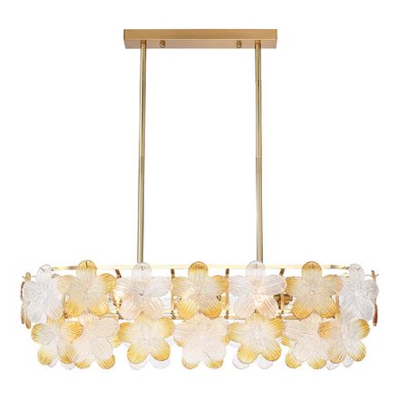 SL6240.203.08 Светильник подвесной ST-Luce золотистый/Прозрачный, янтарный E14 8*60W