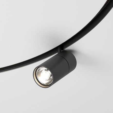 Slim Magnetic Трековый светильник для радиусного шинопровода 20W 4200K Comfi чёрный Ø 1200мм 85190/01