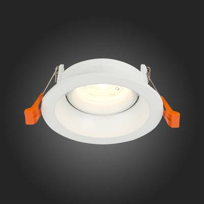 ST208.508.01 Св-к встр. Мат. белый GU10 1*50W D94xH40 220V Без ламп