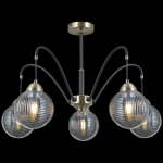 IL0433-5PSQ-79 BK AB светильник потолочный ILLUMICO, E27х5