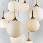 813092 Люстра GLOBO 9х40W E14 gold/white Lightstar