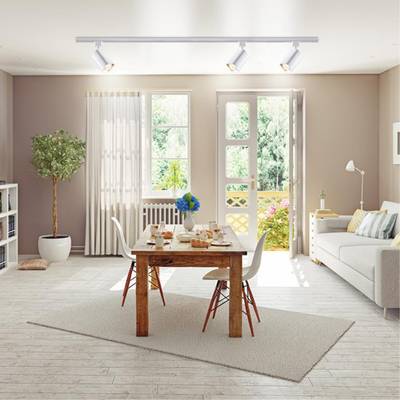 370552 PORT NT19 293 белый Светильник трековый однофазный трехжильный IP20 GU10 50W 230V GUSTO