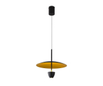 08466-35,19(33) Подвес Синди черный/золото d35 h160 Led 7W (4000K) с лифтом