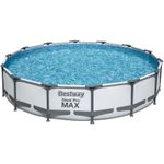 Бассейн каркасный круглый 427*84 см, 10220 л, Steel Pro Max 56595 (с ф-насосом) Bestway