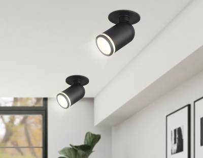 Накладной спот с выключателем TA127 BK черный GU10 max 12W D70*164*D55