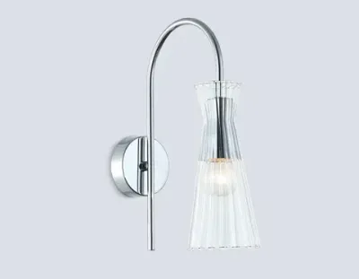 Светильник настенный LH55655 СH/CL хром/прозрачный E14 max 40W 220*90*300