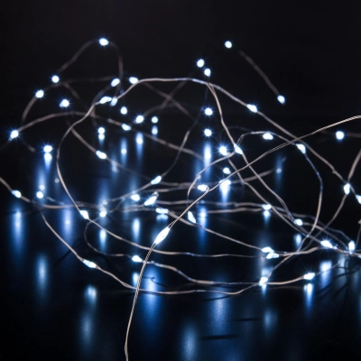 Светодиодная гирлянда нить "Роса" белый 5м IP20 400-007 белый, LED