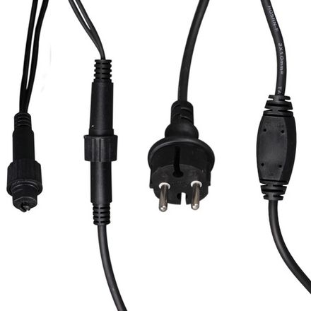 A-057A WT/W FLASH гирлянда светодиодная, 5х0,6м, 180LED, в виде "бахрома", провод черный, морозост.