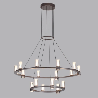 7143/110L HIGHTECH ODL26 513 светильник темный никель/акрилл/металл IP20 LED 93W 5960Лм 3000K 220V DEFANCE