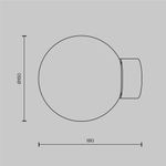 Настенный светильник (бра) Basic form E14х1, MOD321WL-01G1. TM Maytoni