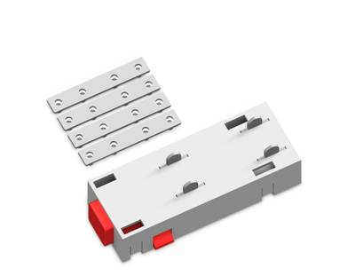 Коннектор питания прямой с соединителем для шинопровода в натяжной потолок Magnetic 220V GL1107 WH белый 68*28.5*18