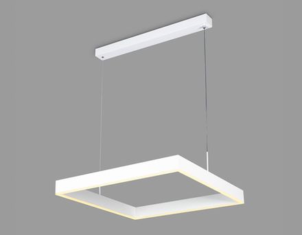 Светильник светодиодный подвесной с пультом FA6622 WH белый 65W 600*600*720 (ПДУ РАДИО 2.4G)
