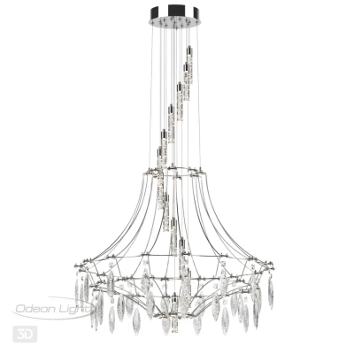 6699/51L CLASSIC ODL_EX25 067 Люстра хром/металл/хрусталь IP20 LED 51W 4000K FLAMENCO