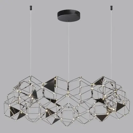 5087/68L L-VISION ODL25 293 черный хром/металл Люстра LED 68W 4000K 3740Лм TRELLIS