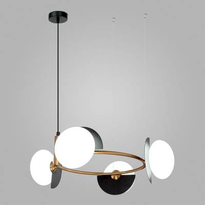 Умный подвесной светильник 70150/4 черный/латунь Smart