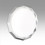 7671/DL COLOR SN 000 Светильник пластик/белый/хром LED 48Вт 3000-6000К D435 IP43 пульт ДУ VAXIN