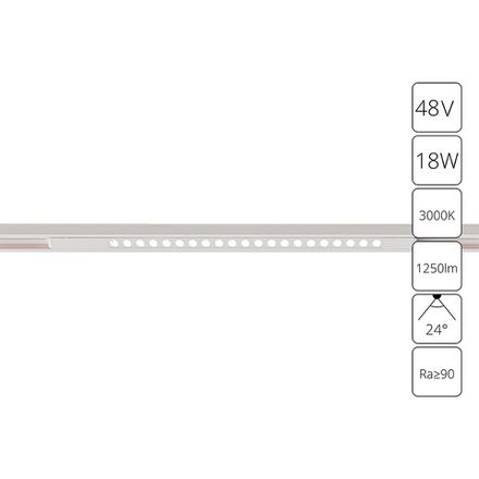 Магнитный трековый светильник Arte Lamp OPTIMA A7287PL-1WH, LED