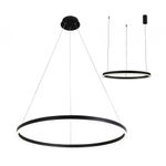 08214,19A(4000K) Подвес Тор черный d80 h150 Led 45W (4000K) 2 типа крепления