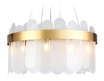Подвесная люстра с хрусталем TR5333/10 GD/FR золото/матовый G9/10 max 40W D500*770