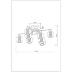 Потолочная люстра Arte Lamp MANCHESTER A7045PL-8BK, 8хE14