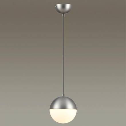 4959/1 PENDANT ODL22 345 мат.никель/металл/белый/стекло Подвес E27 1*40W PINGA