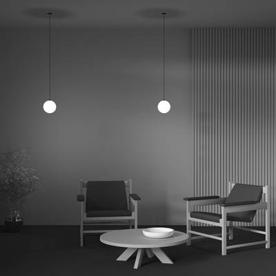 Подвесной светильник LUNA 4000K 1x5Вт 360° P039PL-5W4K-10INS-B. TM Maytoni