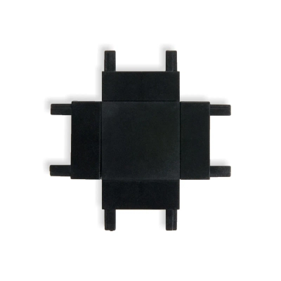 Flat Magnetic Четырёхсторонний соединитель для накладного шинопровода чёрный 85003/00