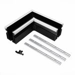 ST003.479.01 Угол-соединитель для профиля SKYLINE 48 с демпф. системой ST-Luce Черный