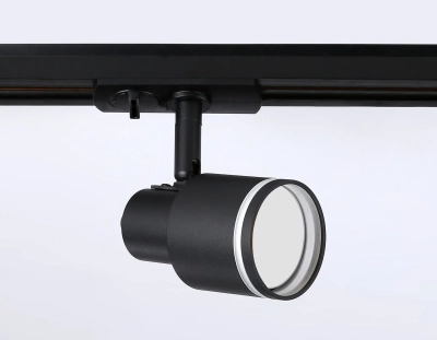 Светильник однофазный трековый GL5206 BK черный GU10 max 12W