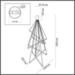 4369/80L HIGHTECH ODL23 267 полированное золото/акрил с пузырьками Подвесной св-к IP20 LED 64W 3000K SPARKY