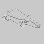 Фиксатор для накладного монтажа Exility белый, 2шт, TRA034HS-21W. TM Maytoni