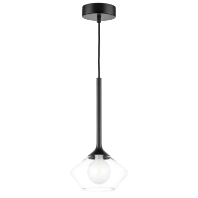 801202 Люстра VETRO 1х6W(led) G9 ЧЕРНЫЙ/ПРОЗРАЧНЫЙ Lightstar