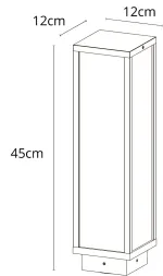 Ландшафтный светильник Arte Lamp POT A1631PA-1BK, 1хE27