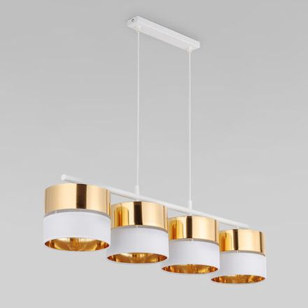 Подвесной светильник с тканевыми абажурами 4775 Hilton Gold