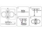 Потолочный светодиодный светильник с пультом FA2951/6 WH белый 4200K/3000K+6400K/6400K+3000K 125W 550*405*150 (ПДУ ИК)