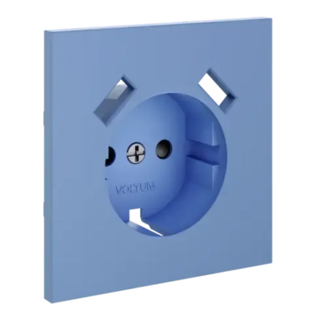 VLS000915 Накладка для розетки с заземлением и защитными шторками, с USB A+A, S70 (деним). (ТМ Maytoni)