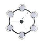 8232/6 COMFI LN26 230 черный/прозрачный, металл/стекло Светильник подвесной LED GX70 6*10W 220V NATALINA